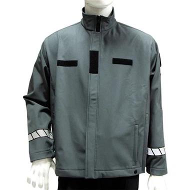 Yeni Tasarım Ordu Açık Gri Kadife Yansıtıcı Taktik Softshell Ceket